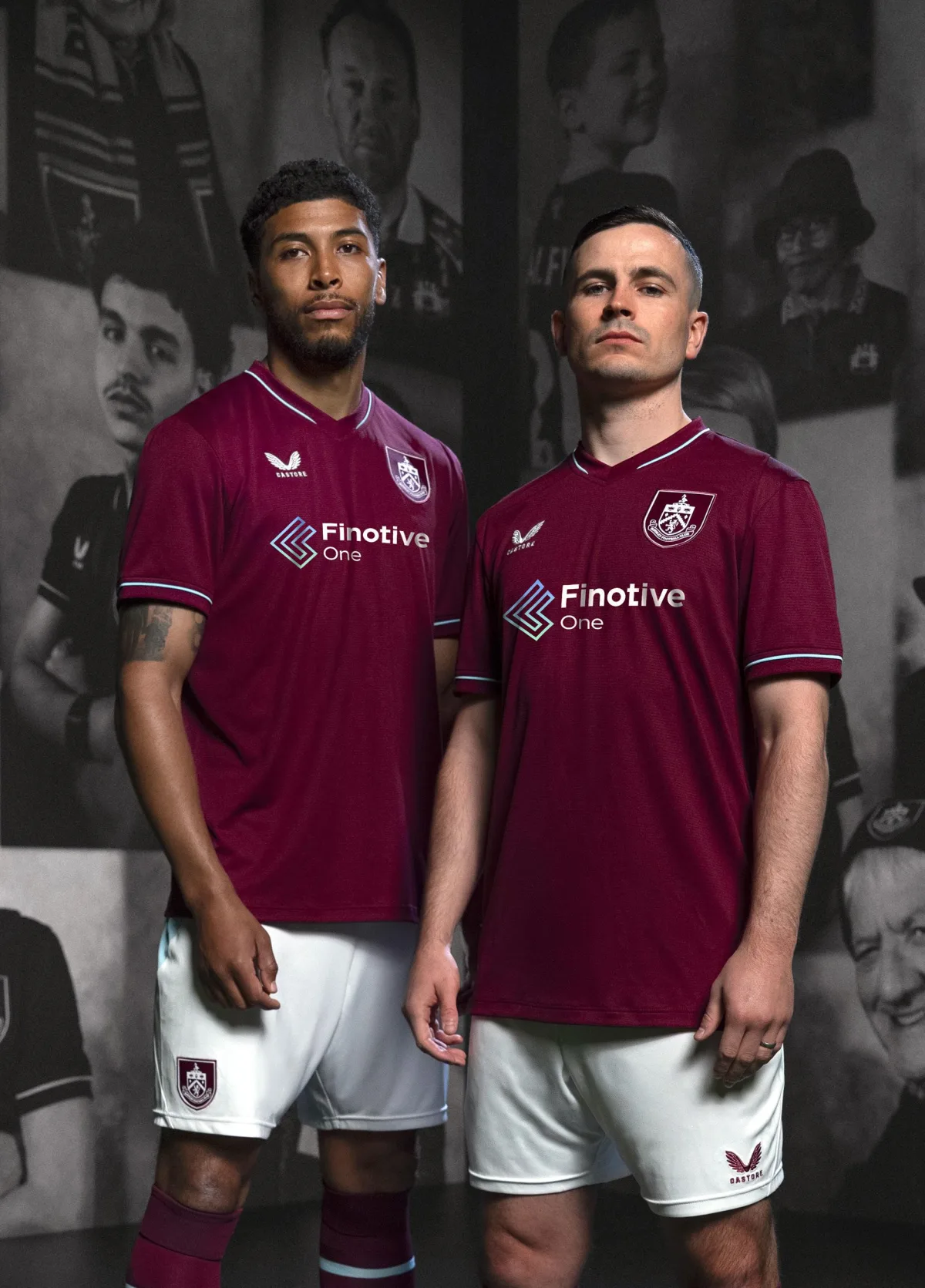 Players in the Finotive One × Burnley FC kit