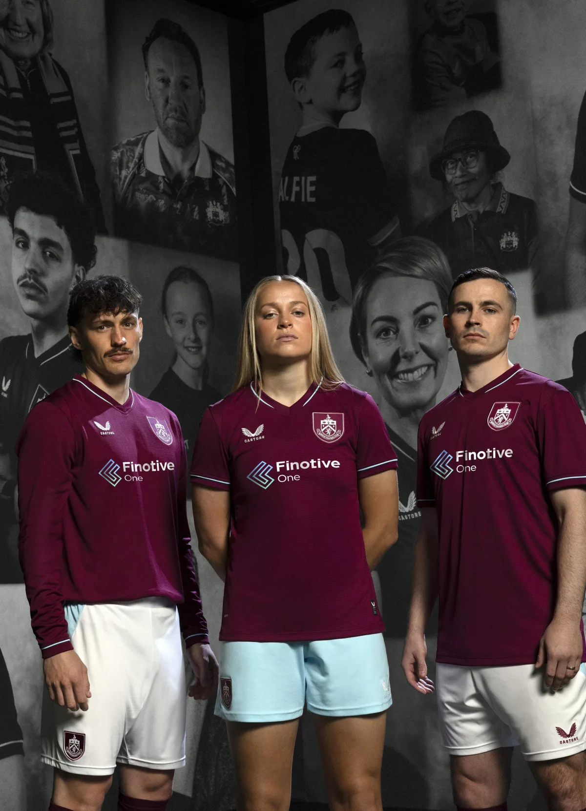 Players in the Finotive One × Burnley FC kit