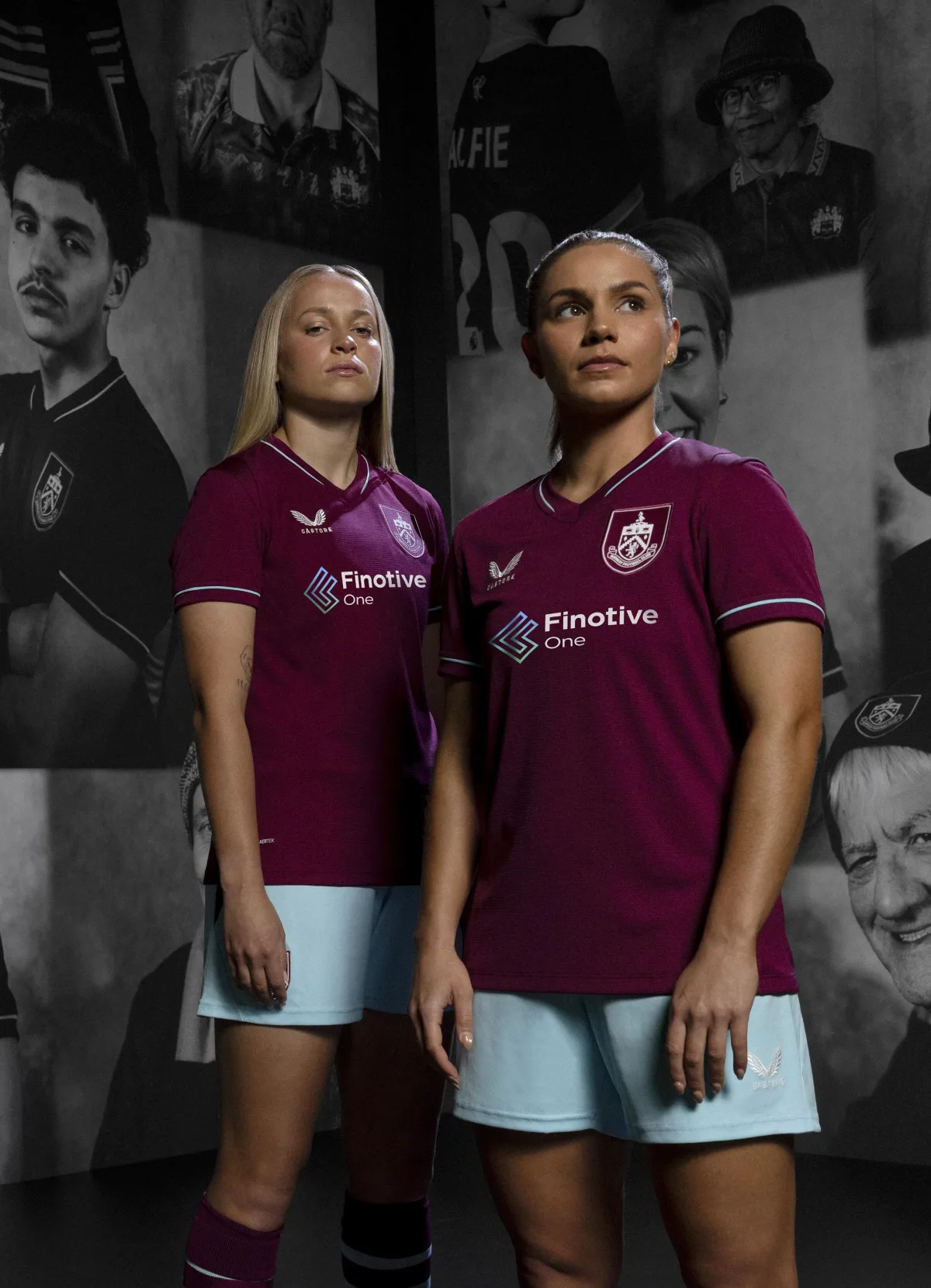 Players in the Finotive One × Burnley FC kit